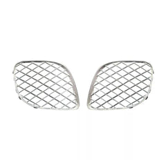 Silver Fog Lamp Cover Set Left 3W5807682 & Right 3W5807683 Compatible With Bentley Flying Spur (2009-2012) Tag No.1001