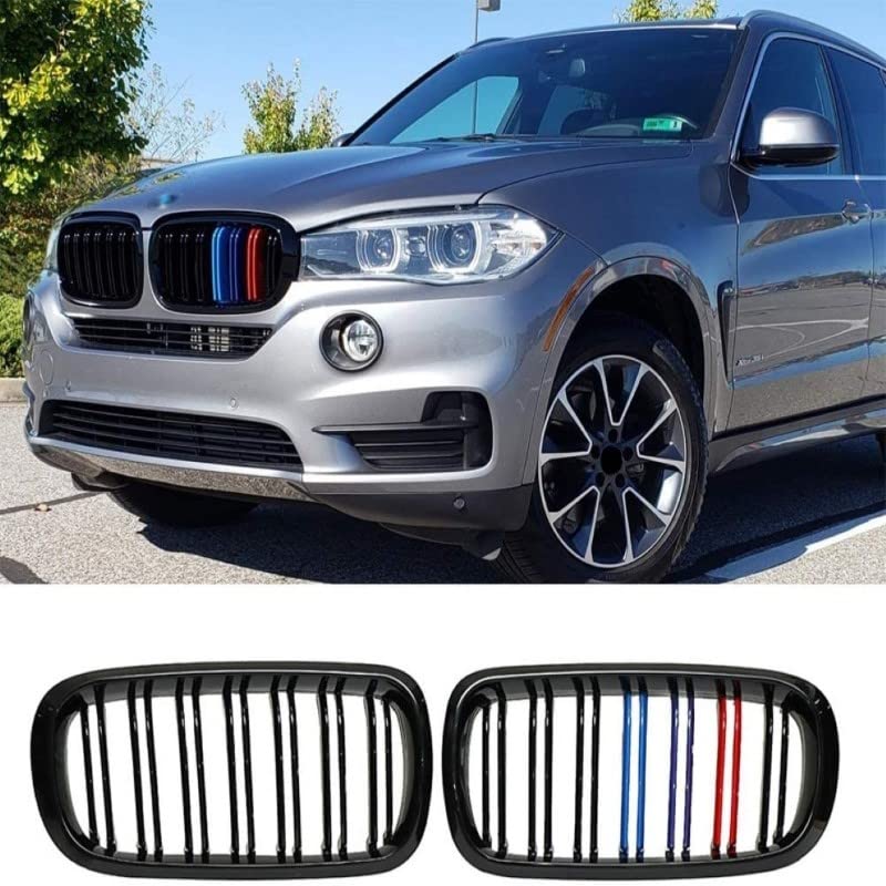 Front Bumper Grill Compatible With Bmw X5 F15 2014-2018 X6 F16 2015-2019 Front Bumper Grill M Colour
