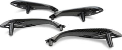Inner Door Pull Handle Set Carbon Fiber Front Left 51417279311 Front Right51417279312 Rear Left 51427281465  Rear Right 51427281466 Compatible With BMW 3 Series F30 F31 F35
