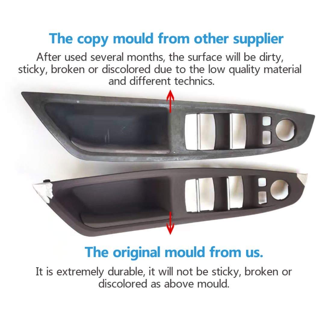 Door Handle Compatible with BMW 5 Series Door Handle 5 Series F10 2010-2017 Full Set Brown