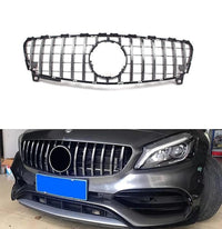 Front Bumper Grill Compatible With Mercedes Benz A Class W176 A180 A200 A250 A45 Amg Gtr 2016-2019 Front Bumper Grill W176 Grill Gtr Silver 2016