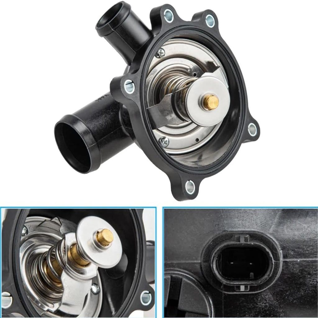 Engine Coolant Thermostat 079121115BA 079121115BF 079121115BK 079121115N Compatible With Audi A6 A8 Q7 S6 S8, Volkswagen Touareg