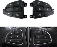 Mercedes-Benz 166/218 Complete Steering Wheel Switch Set (Black-Square) for W166, W156, W246, GLE, and B-Class - Left Hand 0999050600 and Right Hand 0999050700 Options Available Tag-SW-90