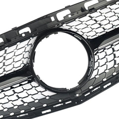 Front Bumper Grill Compatible With Mercedes Benz E Class W212 2013-2016 Front Bumper Grill W212 Grill Diamond Black Lci