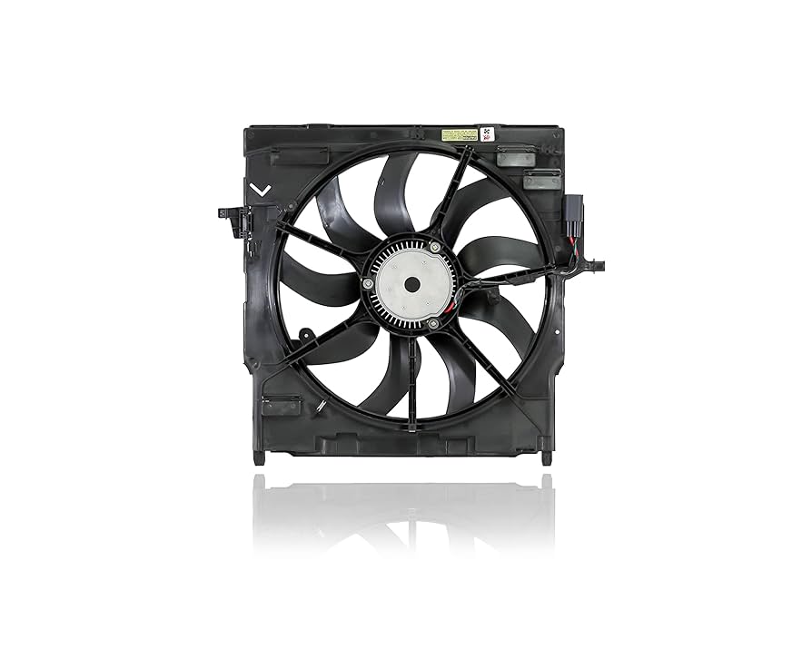 Engine Radiator Cooling Fan Assembly 17427634471  Compatible With BMW X5 (F15, F85) & X6 (F16, F86)