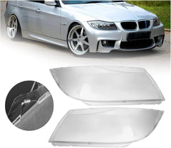 BMW=E90 - 2004-07 - Car Front Headlight Lens Cover Transparent Lamp Shade Headlamp Lens Cover compatible for BMW E90 2004 -2007.