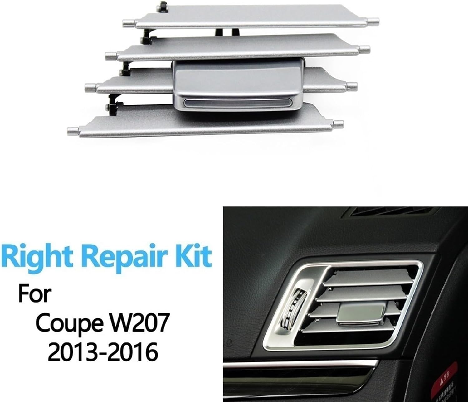 Front Left  AC Conditioner Air Vent Grill Outlet Tab Clip Repair Kit 2078300100 Compatible With MERCEDES BENZ E-CLASS C207 Tag-ACR-18