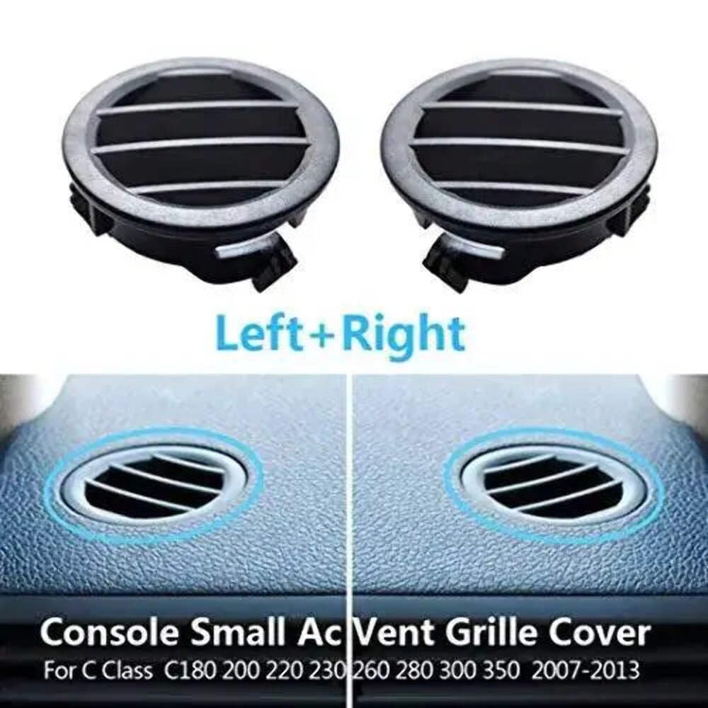Console Small Ac Vent Grille Cover Black  20468067879116  20468068879116  Compatible With Mercedes C Class W204 2007 2011