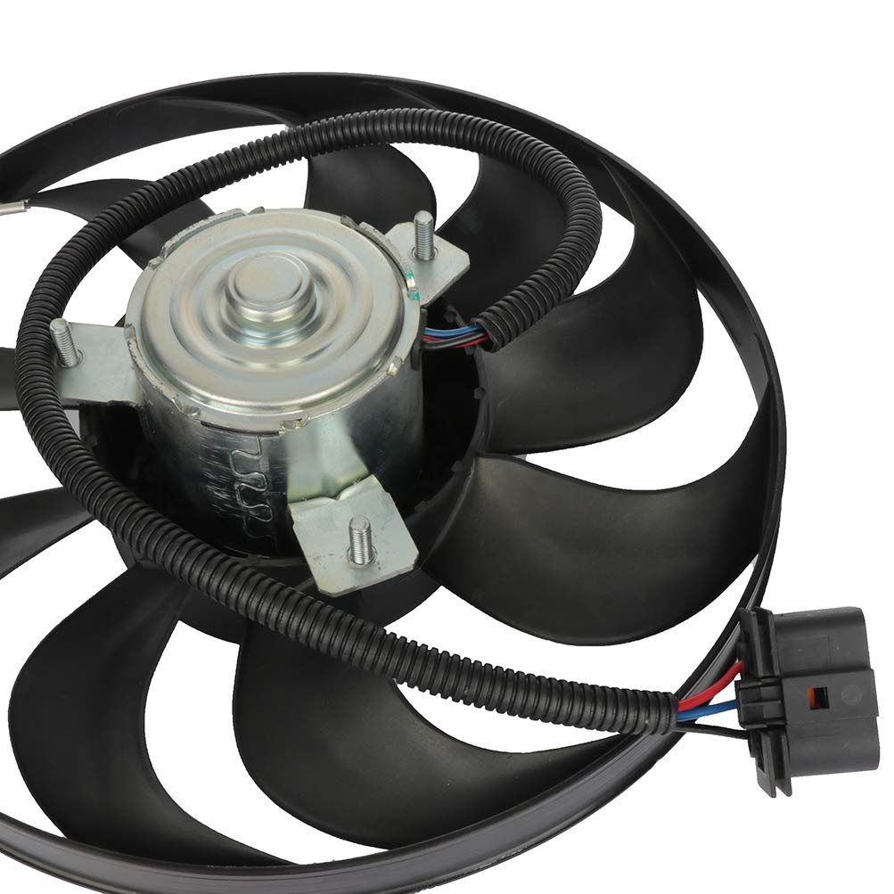 Engine Cooling Fan Motor Fan Assembly (Small) 6QD959455C Compatible With SKODA FABIA II (542) & OCTAVIA I (1U2) & VW NEW BEETLE (9C1, 1C1)