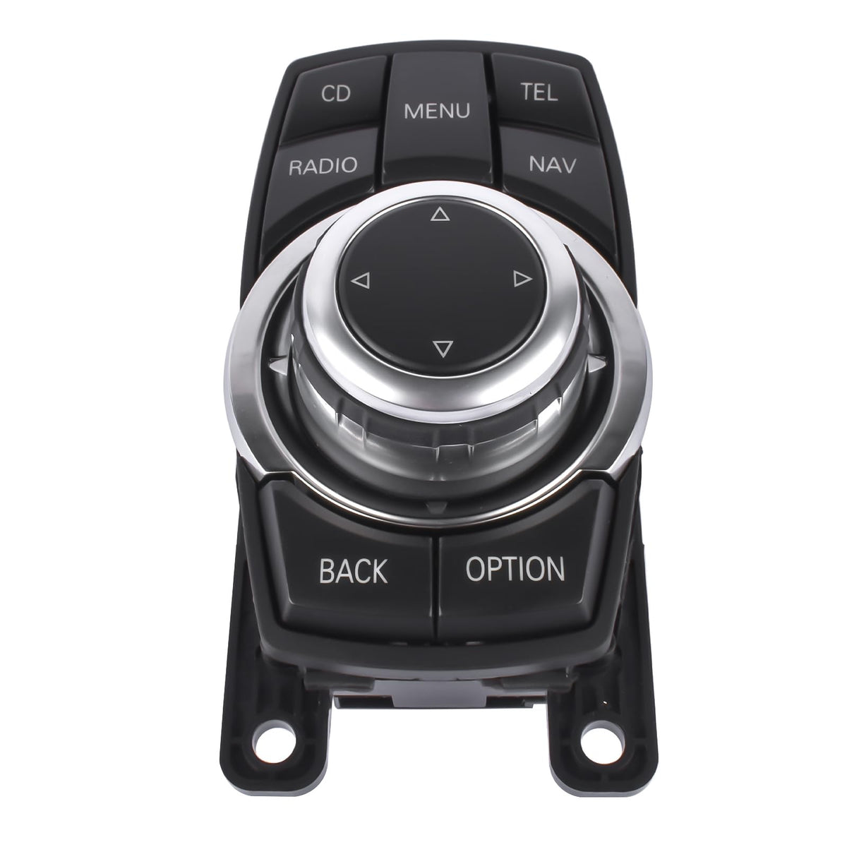 Silver CIC iDrive Multimedia Trims Control Button Cover 65829206446-4 Compatibe With  BMW 5 Series F07 F10 & 7 Series (F01 F02 F03 F04) & X3 F25