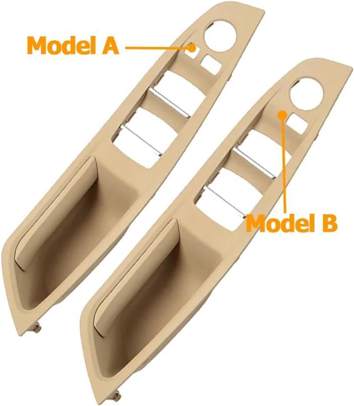 RHD Inner Door Pull Handle and Window Switch Panel Beige 51417225876 Left 51417225849 Right 51417225850 Left 51417225891 Right 51417225892 Compatible With BMW F10 F11 F18