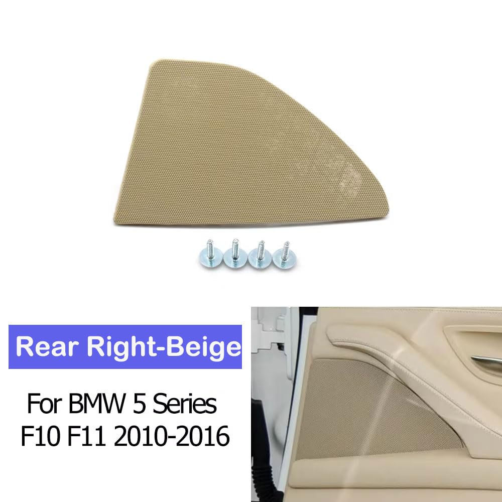 Rear Right Door Speaker Cover Beige 51427318824 Compatible With BMW 5 Series F10 F11