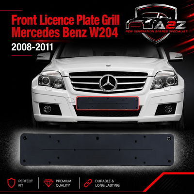 Front Licence Plate Grill 2048171078 Compatible With Mercedes Benz W204 2008-11 Tag No.345