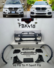 Front Bumper Kit Compatible With BMW X5 F15 Upgrade To M Sport F15 FBK418 (Shipping Cost Not Included In Price)