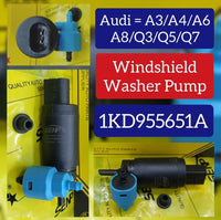 Windshield Washer Pump 1KD955651A Compatible With AUDI A3 A4 A6 A8 Q3 Q5 Q7