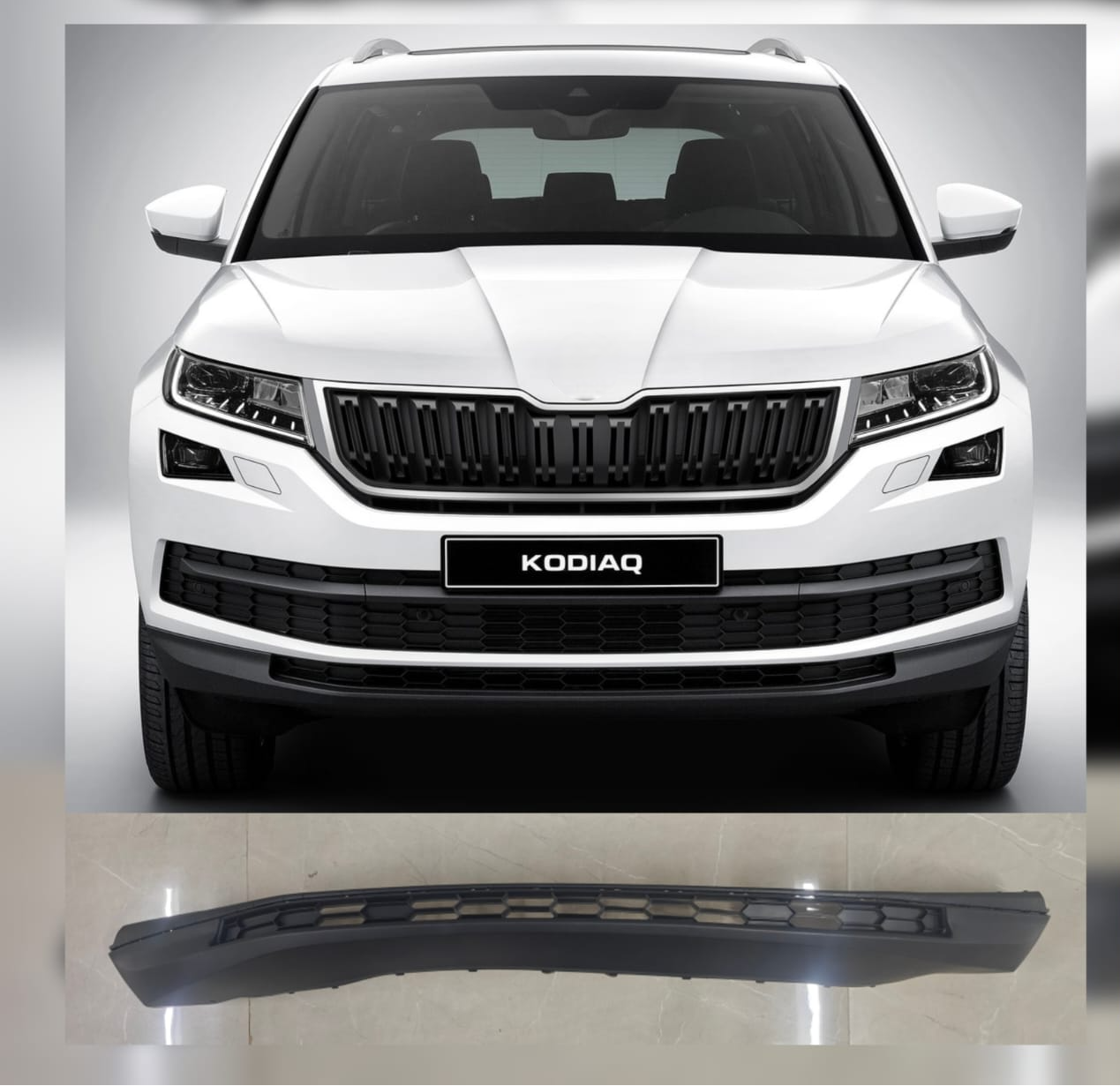 Front Bumper Spoiler 565807061 Compatible With Skoda Kodiaq (2017-2020) Tag No.1131