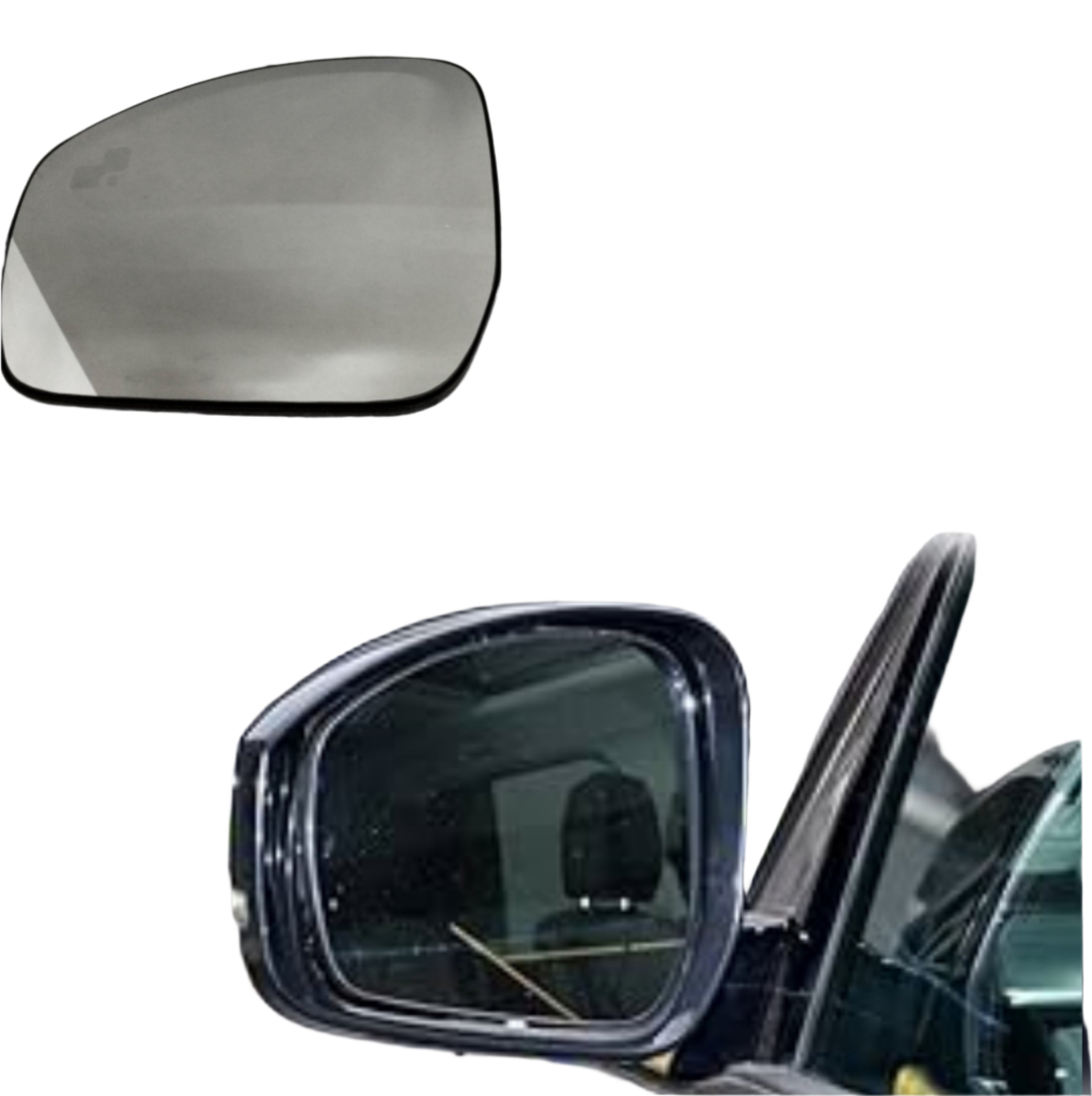 Side Rearview Wing Side Mirror Glass Left LR045153 & Right LR045152 Compatible With  LAND ROVER DISCOVERY IV (L319) | LR4 & Range Rover Vogue (L405) & Range Rover Sport L494