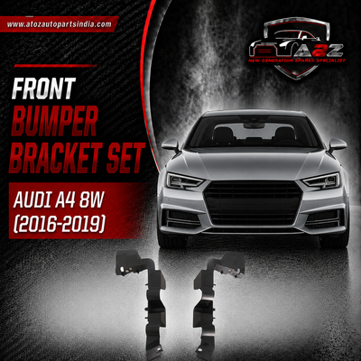 Front Bumper Bracket Left 8WD807283 & Right 8WD807284 Compatible With AUDI A4 8W (2016-2019) Tag No.26