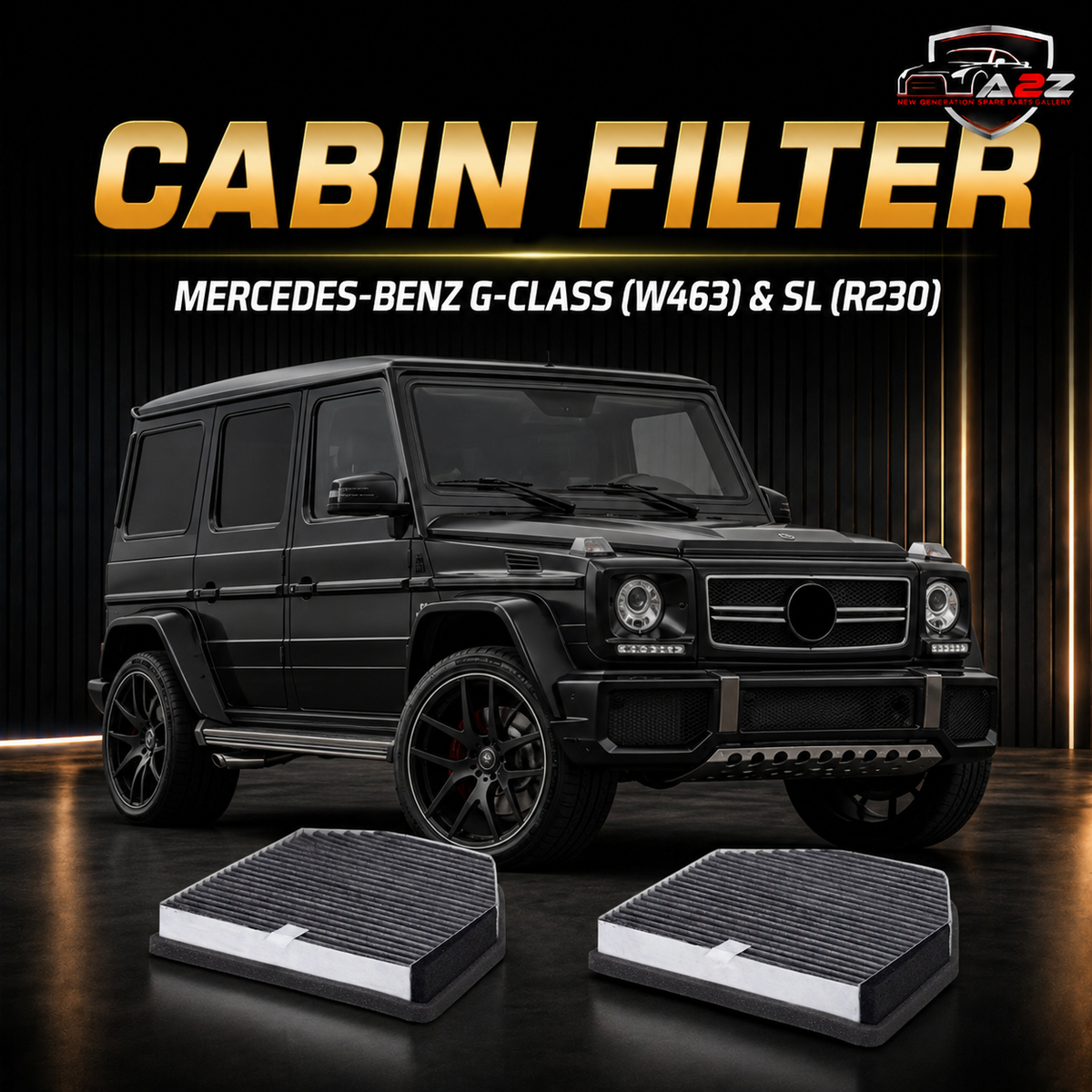 Cabin Filter Part no: A2308300418 2308300418 & E1919LC-2 &  LAK278 Compatible With MERCEDES-BENZ G-CLASS (W463) & SL (R230. Tag 212
