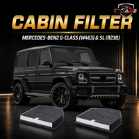 Cabin Filter Part no: A2308300418 2308300418 & E1919LC-2 &  LAK278 Compatible With MERCEDES-BENZ G-CLASS (W463) & SL (R230. Tag 212