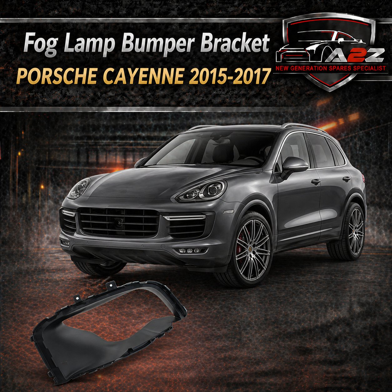 Fog Lamp Bracket Left 95850533345 & Right 95850533346 Compatible With PORSC+HE CAYENNE 2015-2017 Tag No.201
