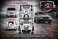 A To Z Compatible With Mercedes Benz G Class G Wagon W463 (2007-2018) Upgrade Facelift Convert To 2025 W465 Amg G65 G63 Brabus G800 Conversion Body Kit Bumper Headlight Taillight Hood CC-9743 (Shipping Cost Not Included In Price)