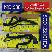 Water Hose Pipe 5Q0122101EA Compatible With AUDI A3 Q3 Convertible (8V7, 8VE) | A3 / S3 Tag No.638