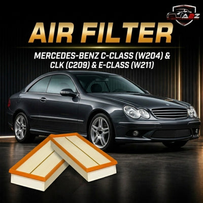 Air Filter E455L01-2 & 1120940604 & LX804/S 1120940004 2730940204 2730940404 A1120940604 A2730940404 A2730940604 Compatible With MERCEDES-BENZ C-CLASS (W204) & CLK (C209) & E-CLASS (W211) Tag : 28