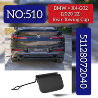 REAR BUMPER TOW HOOK COVER TOW EYE COVER (Towing Cap) 51128072040 Compatible With BMW X4 G02 2020-2022
