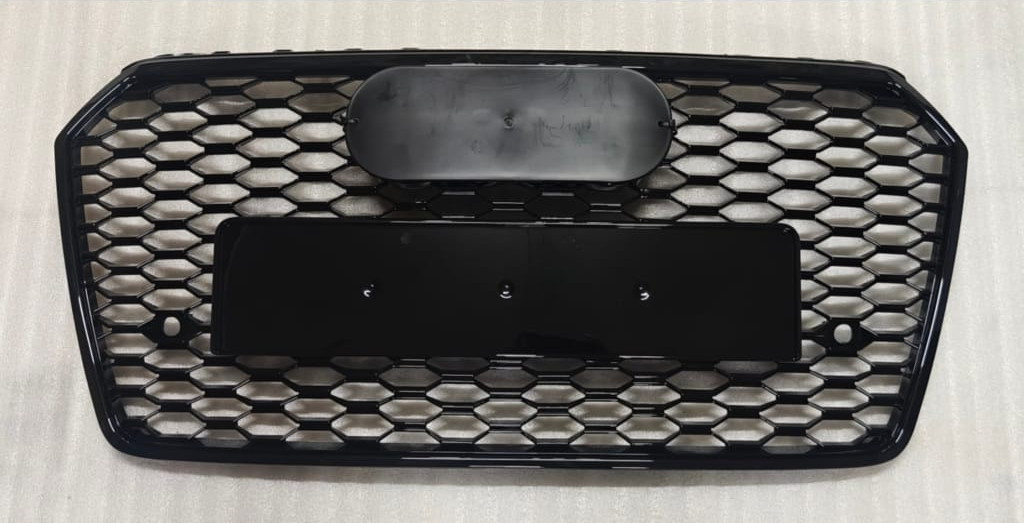 RS7 Full Black Honeycomb Show Grill Compatible With Audi = A7 (2016-18) Tag No.232