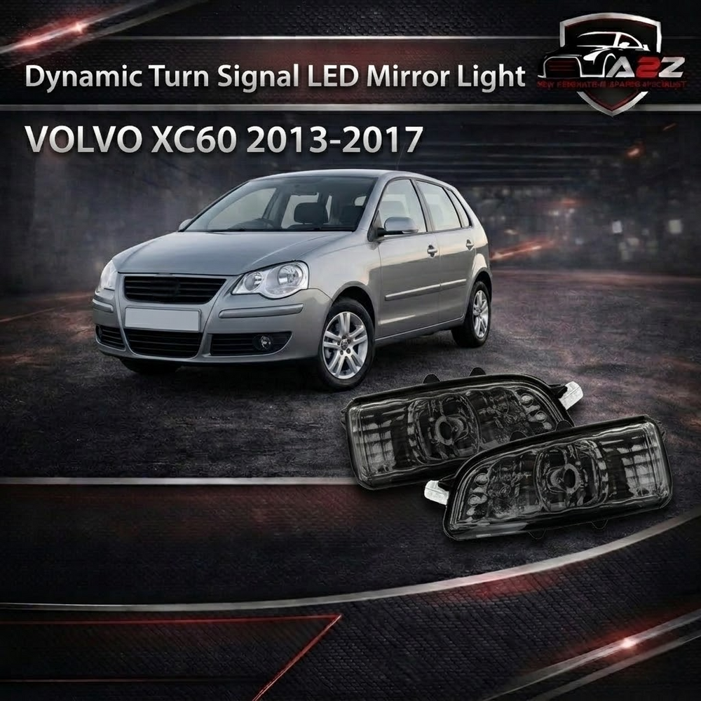 Side Rearview Mirror Light or Mirror Indicator Turn Signal Light Lamp Left 31111090 & 30716696 &  Right 31111102 & 30716697 Compatible With Volvo S40 (2007-2012)
