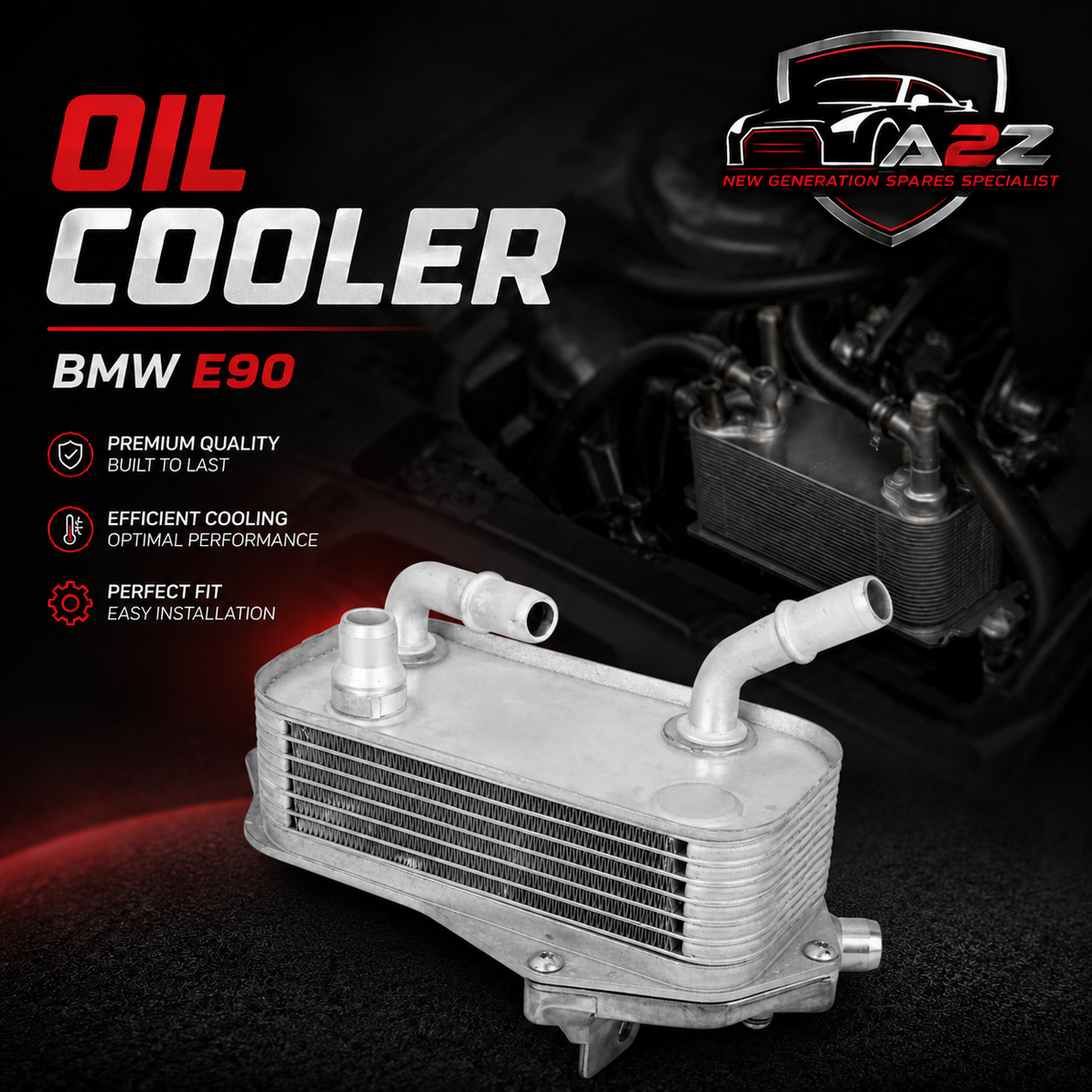17217529499 17217551647 7551647 Oil Cooler for BMW 3 Series E90 Tag-O-37