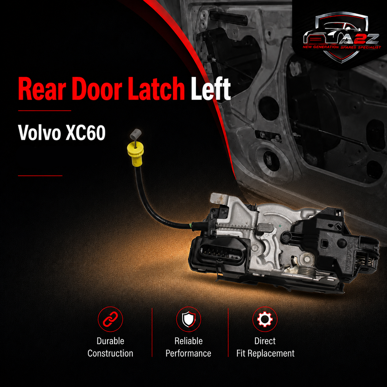 Rear Door Latch Left 31462448 Compatible With Volvo XC60