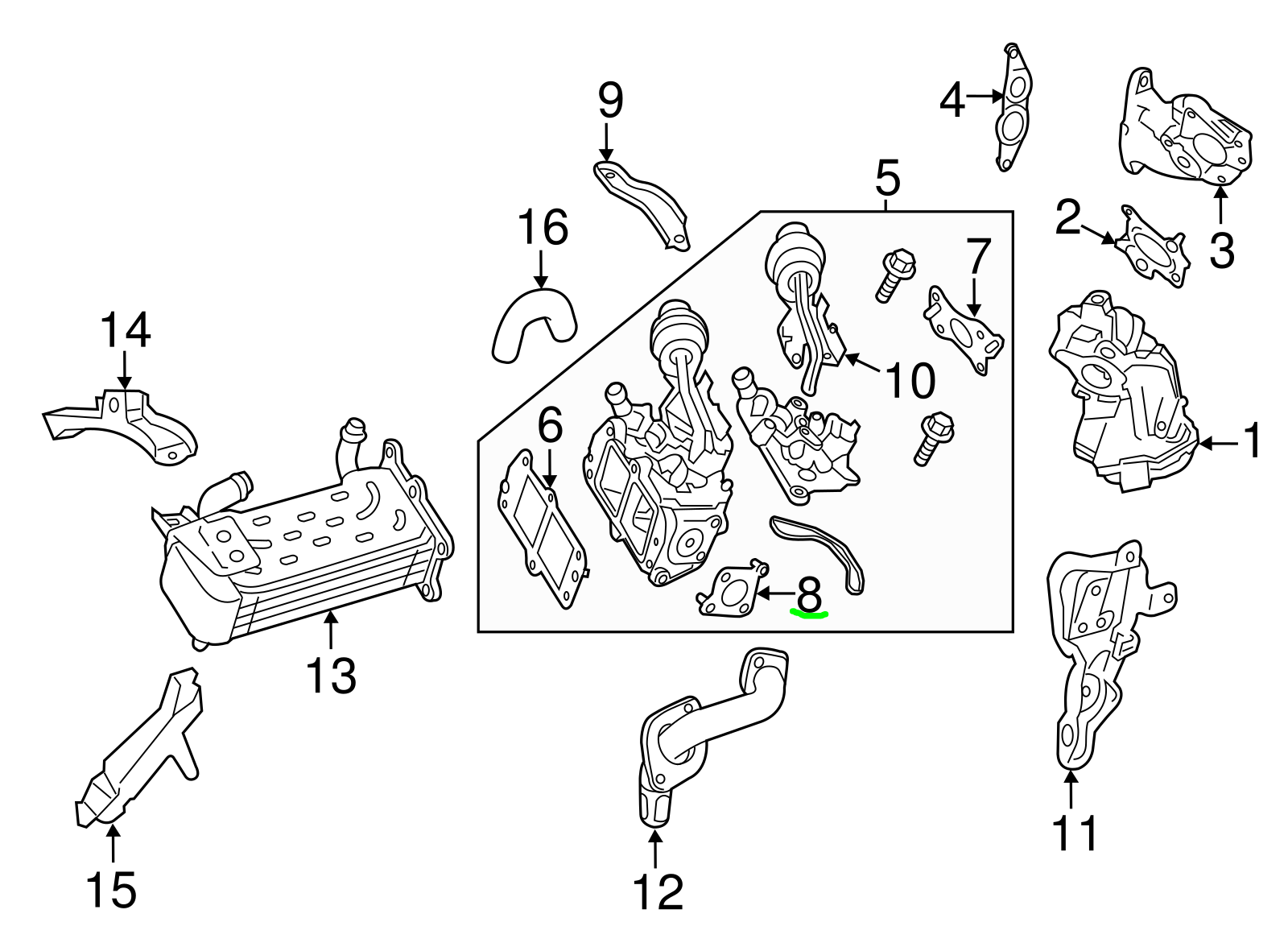 Valve Pipe Gasket EGR PACKING 306.220 6511420480 Compatible With Mercedes-Benz A-CLASS (W176) B-CLASS Sports (W246, W242) C-CLASS (W204, W205) CLA/CLS (C117, C218) E-CLASS (W212) GLA/GLE/GLC (X156, W166, X253) M-CLASS (W166) V-CLASS (W447) | VALENTE
