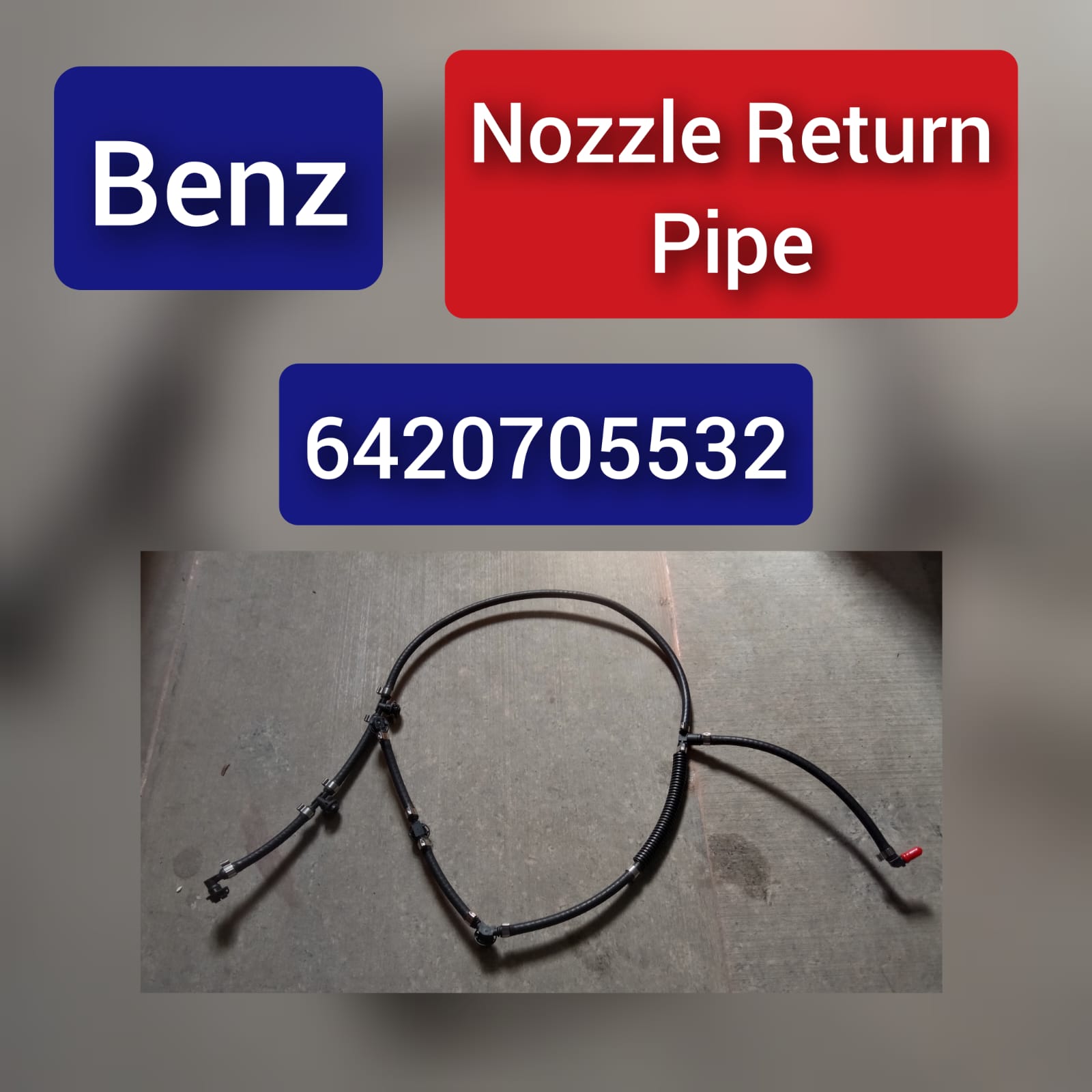 Fuel Injector Return Line 6420705532  Compatible With MERCEDES BENZ  CLS (C219) & E-CLASS (W211) & E-CLASS (W212) & GL-CLASS (X164) & M-CLASS (W164)