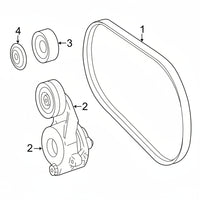 Belt Tensioner With Pulley 6422001970 A6422002370 A6422002070 Compatible With MERCEDES-BENZ G-CLASS (W463) & R-CLASS (W251, V251) & S-CLASS (W221, V221) & GL-CLASS (X164) Tag no : 8