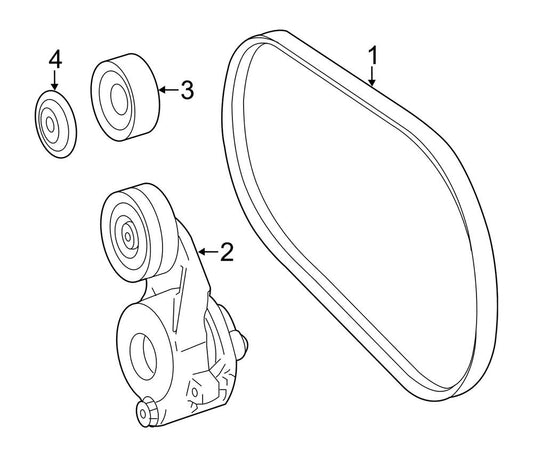 Belt Tensioner With Pulley 6422001970 Compatible with MERCEDES-BENZ E-CLASS (W212) & E-CLASS (W213) & GL-CLASS (X166)