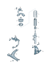 Front Left  Headlight Level Sensor 3C0412521B  Compatible With AUDI Q3 8UB, 8UG