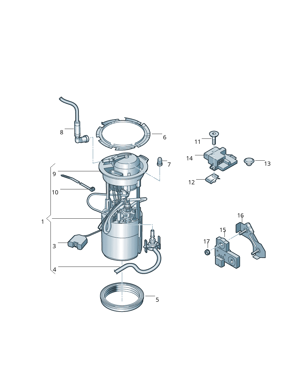 Fuel Pump 8R0919051E  Compatible With AUDI Q5 (8RB) No:- 90