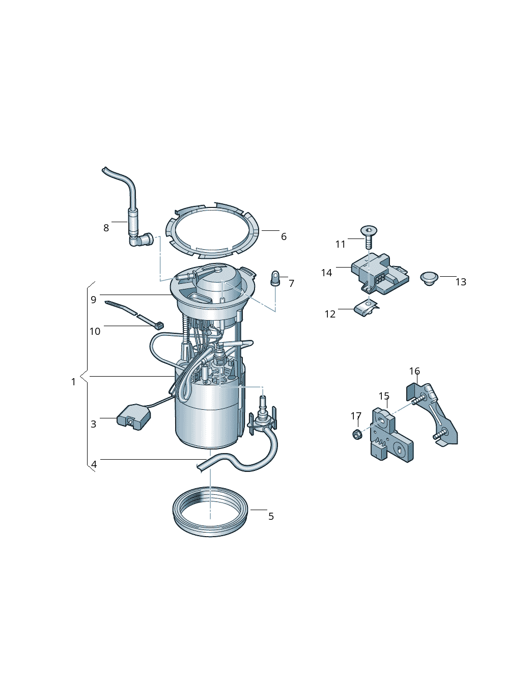 Fuel Pump 8R0919679C 8R0919679A 8R0919679 Compatible With AUDI Q5 (8RB) Tag-F-80