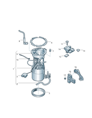 Fuel Pump 8R0919051E  Compatible With AUDI Q5 (8RB) No:- 90
