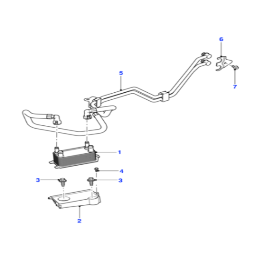 OIL COOLER AW837A095AA C2P12397 C2Z18818 X6003001 LR036354 For JAGUAR F-PACE X761 & XF I X250, XJ X351 Tag-O-19
