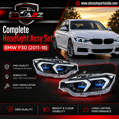 Complete Headlight Assy Set (Upgrade To Lasor Type) Plug And Play No Need To Change Bumper Compatible With BMW F30 (2011-18) Tag No.2