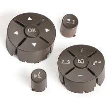 Brown-Round Steering Wheel Switch Control Buttons 2048210351 2048210451 A2048210351  A2048210451 Compatible with MERCEDES BENZ C-CLASS W204 & E-CLASS W212