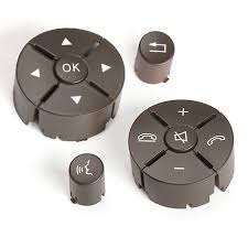 Brown-Round Steering Wheel Switch Control Buttons 2048210351 Compatible with MERCEDES BENZ C-CLASS W204 & E-CLASS W212