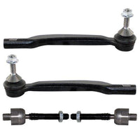 Front Steering Tie Rod End Head Assembly (Rack End 274353 & Tie Rod End Left & Right 31201228F 31201229F) Compatible With  VOLVO S60 S80 V70 XC90 I (275)