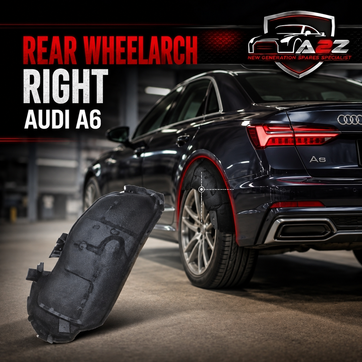 Rear Wheelarch Right 4F0810134P Compatible With Audi A6