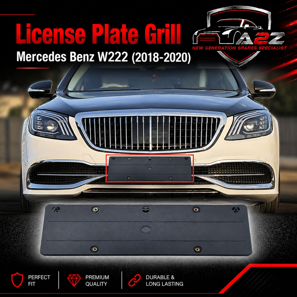 License Plate Grill 2228806801 A2228806801 Compatible With Mercedes Benz W222 (2018-20) Tag No.373