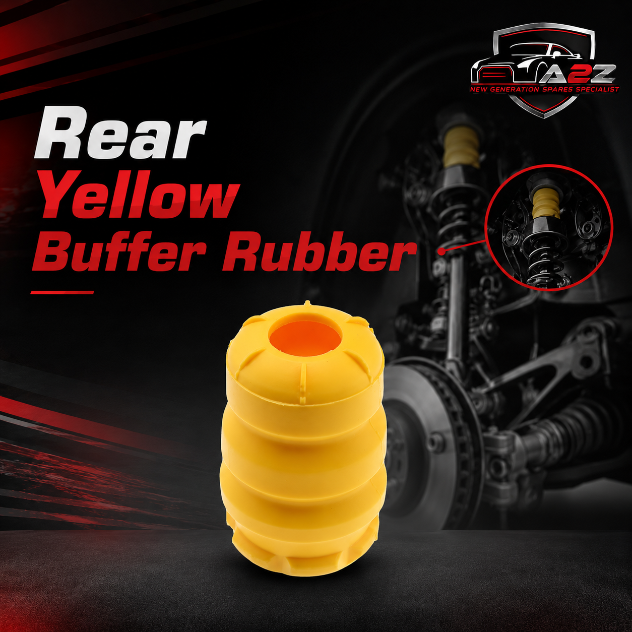 Rear Yellow Buffer Rubber 31277310 Compatible With Volvo S80