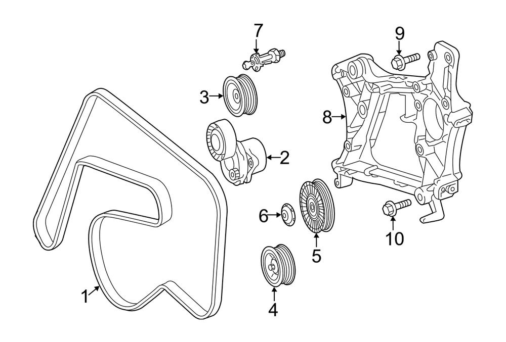 Belt Idler Pulley 6512000270 Compatible with MERCEDES-BENZ C-CLASS (W204) & E-CLASS (W212) & GLE (W166)